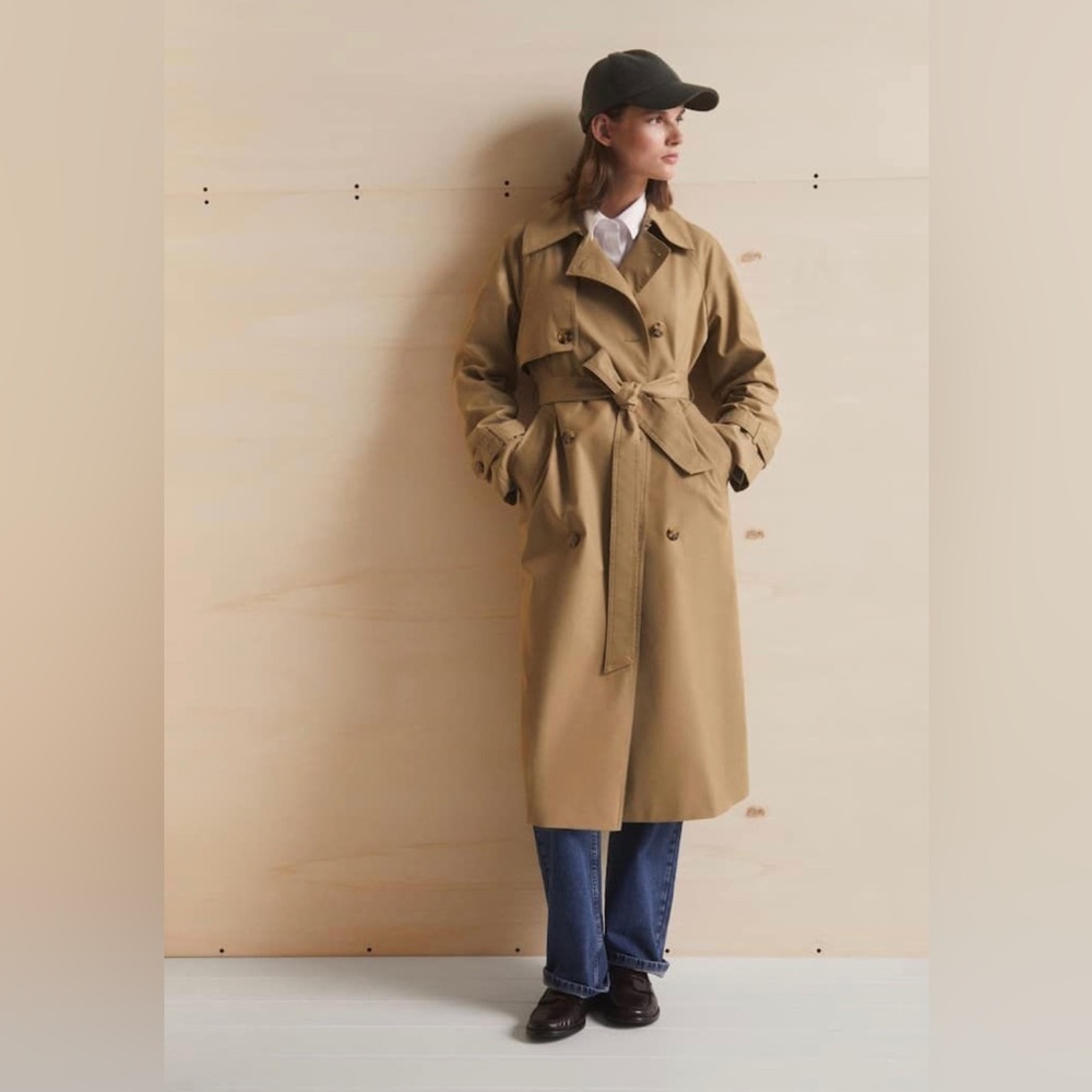 Mango double-button trench coat